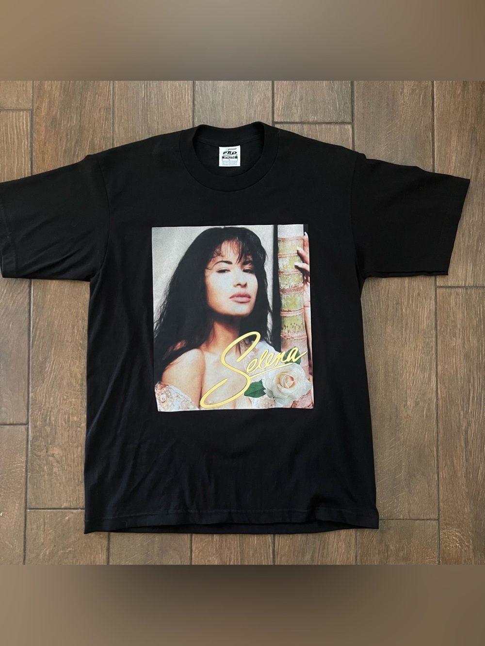 Vintage 90s Selena Quintanilla Tee 5 Pro Athletic 100% Cotton Size Large
